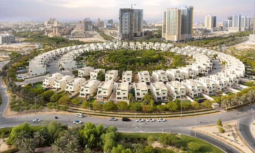 Contemporary residential property exterior with architectural details